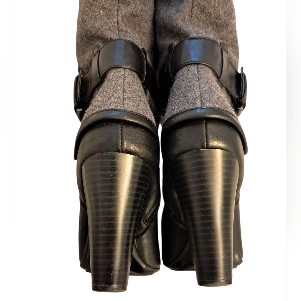 Eurosoft Black and Gray Heeled Boots for Women - Picture 8 of 12